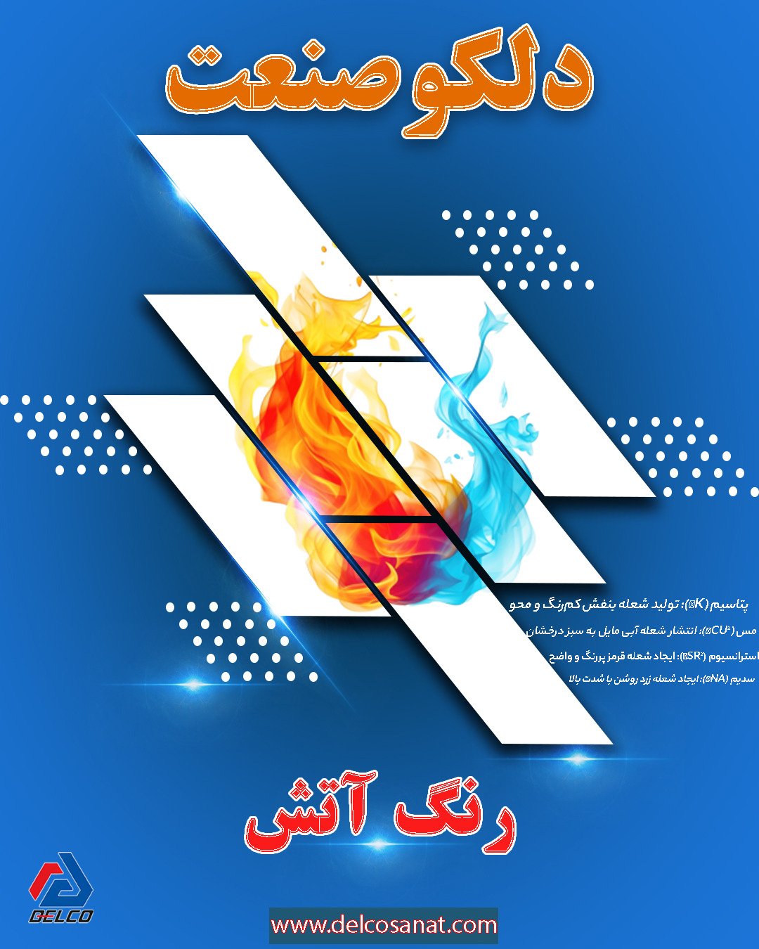 آشنایی با انواع رنگ آتش